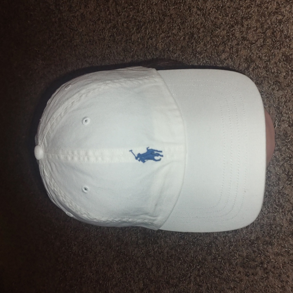 Polo Ralph Lauren Baseball Hat White Embroidered Logo